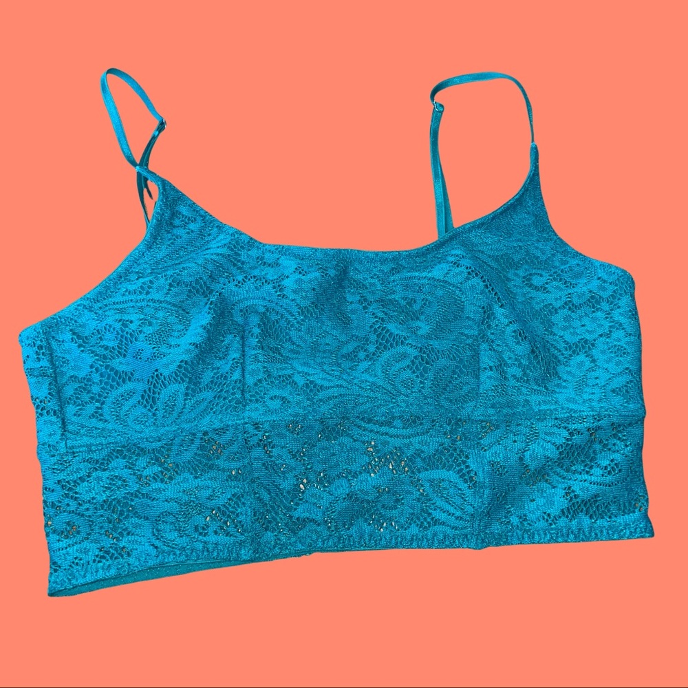 Out From Under Urban Outfitters Teal Lace Bralette
